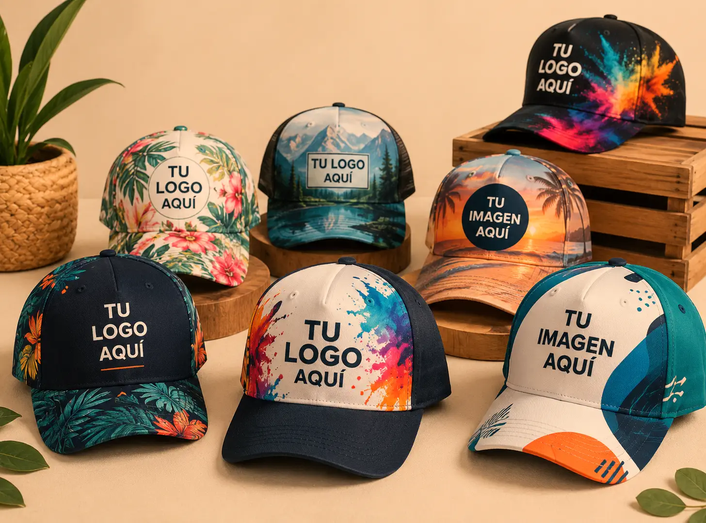Gorra sublimada con diseño personalizado