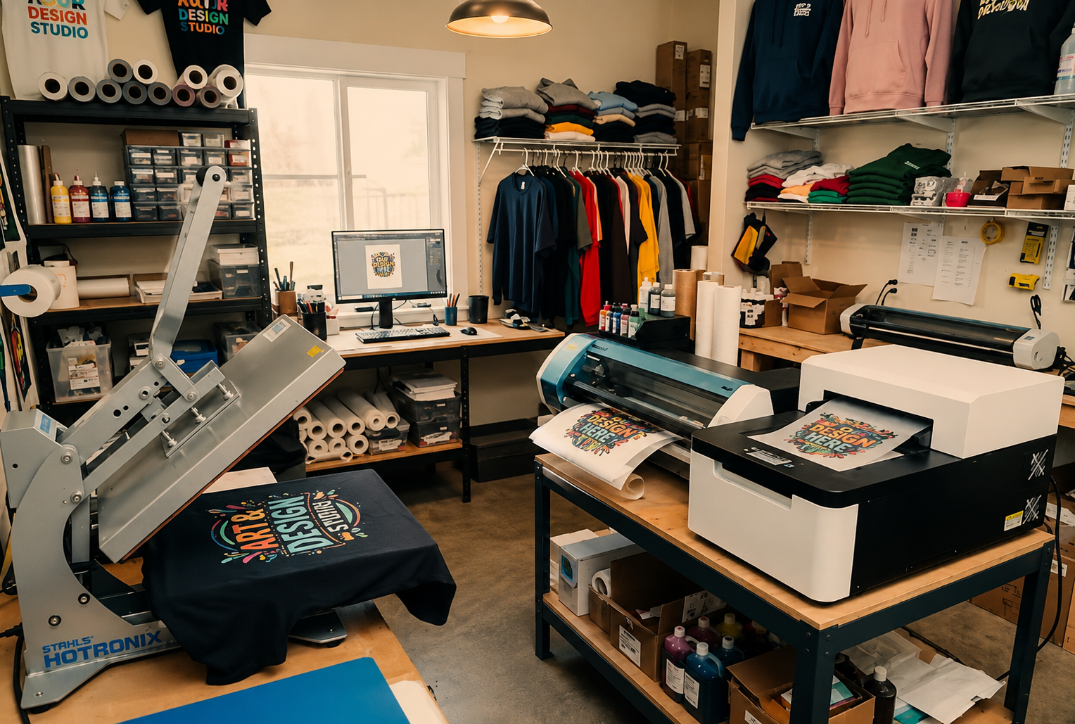 Impresión textil en taller