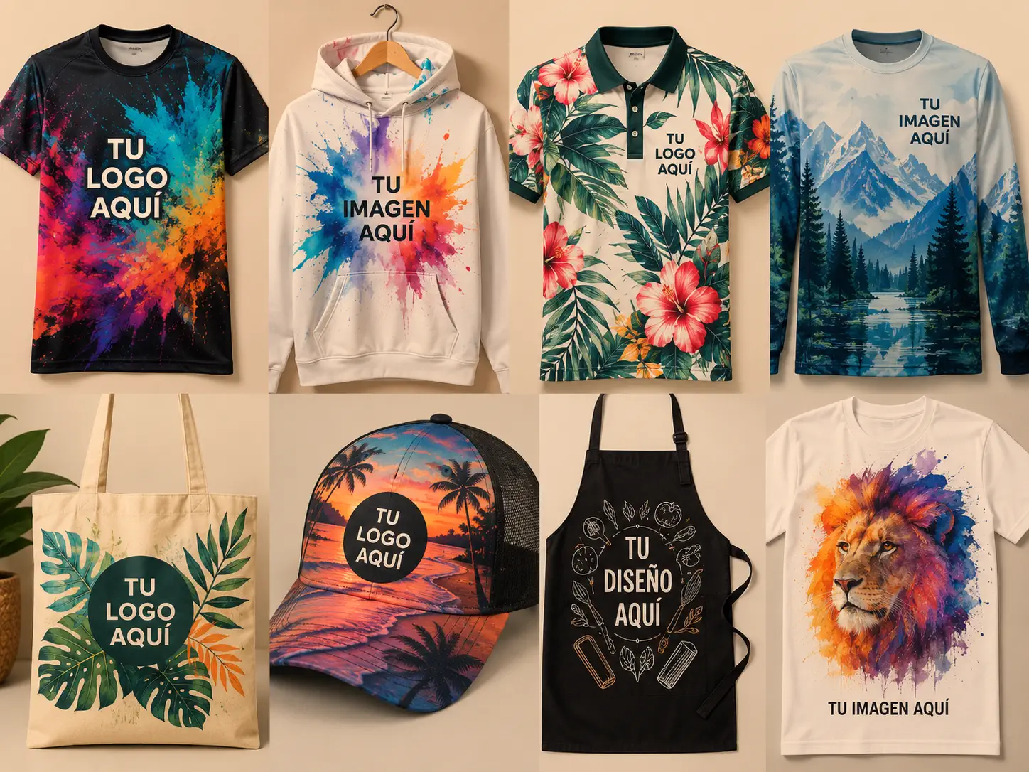 Varios estampados personalizados